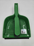 DUSTPAN & BRUSH SET - GREEN (SOFT BRISTLE)