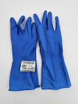 RUBBER GLOVE - SHIELD BLUE SIZE LRG (PAIR)