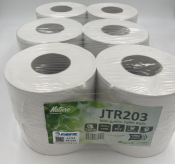 MINI JUMBO 3inch - WHITE 2PLY 200M TOILET ROLL