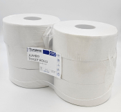 JUMBO TOILET ROLL - 3inch 2PLY WHITE 300m