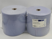 BLUE PAPER ROLL 2PLY 26CM 400m FLOOR / WIPER