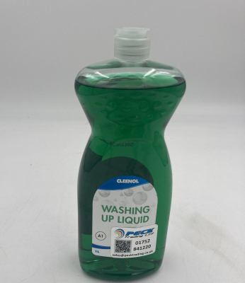 1LTR GREEN WASHING UP LIQ-15% CLEENOL
