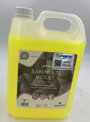 CLOVER ULTRAVIOLET 5L PERFUMED CLEANER & DISINFECTANT (CONC)