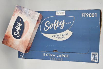 SOFTY REG FACIAL TISSUE 2PLY CASE 24 BOXES OF 100 TISSUES